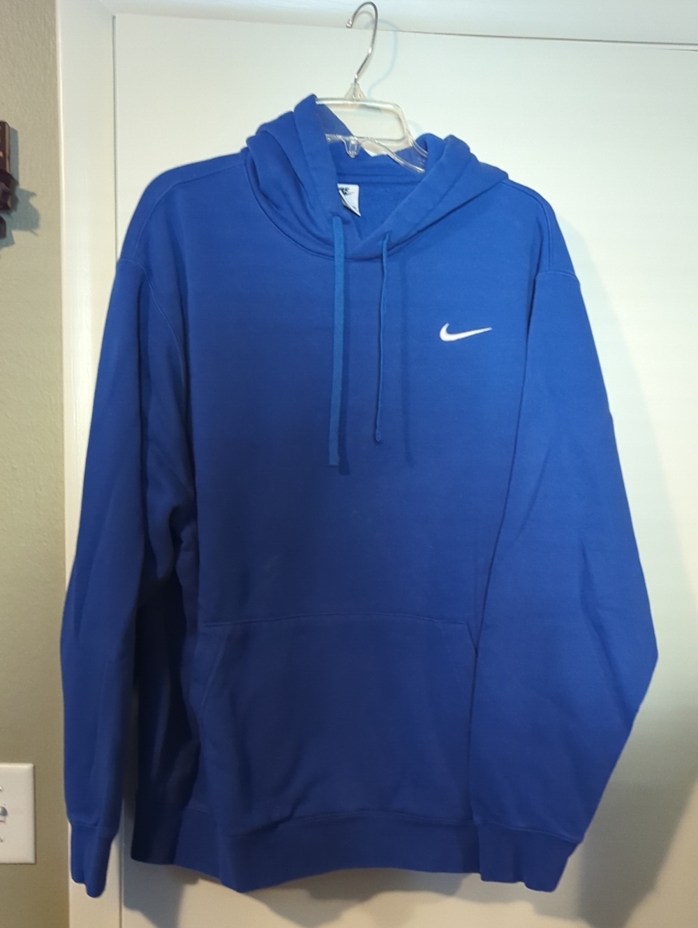 Nike Sportswear Club Fleece Pullover Hoodie Blue Size Medium